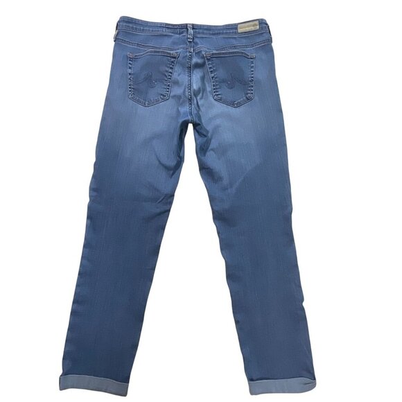 AG Adriano Goldschmied Jeans Women 30 The Stilt Cigarette Blue Roll-Up Ankle USA - Picture 3 of 12